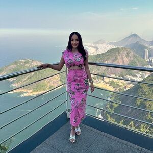 Pink dress from Zara